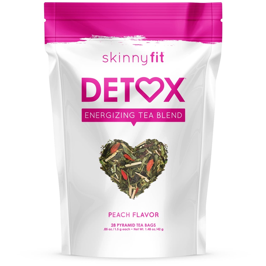 SkinnyFit Detox Tea: Alt-Naturlig, Laxativ-fri, støtter en sunn vekt, bidrar til å redusere blooding, naturlig energi, støtter immunsystem, Vegan, 28 Services