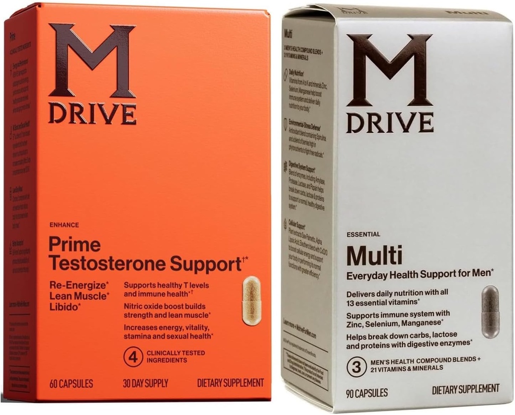Mdrive Prime Testosteron Booster + Mens Multivitamin