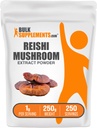 BulkSupplements.com Reishi Mushroom ekstrakt pulver - Reishi Mushroom pulver, Supplement for total velvære - Glutenfri, 1g per servering, 250g (8,8 oz) (Pack of 1)