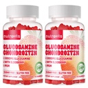 Nutravita Glukosamine Chondroitin Gummies med MSM & Elderberry Extra Styrke - Felles støtte, Antioksidant immunstøtte Supplement for voksne, menn og kvinner. 120 Jordbær Chews