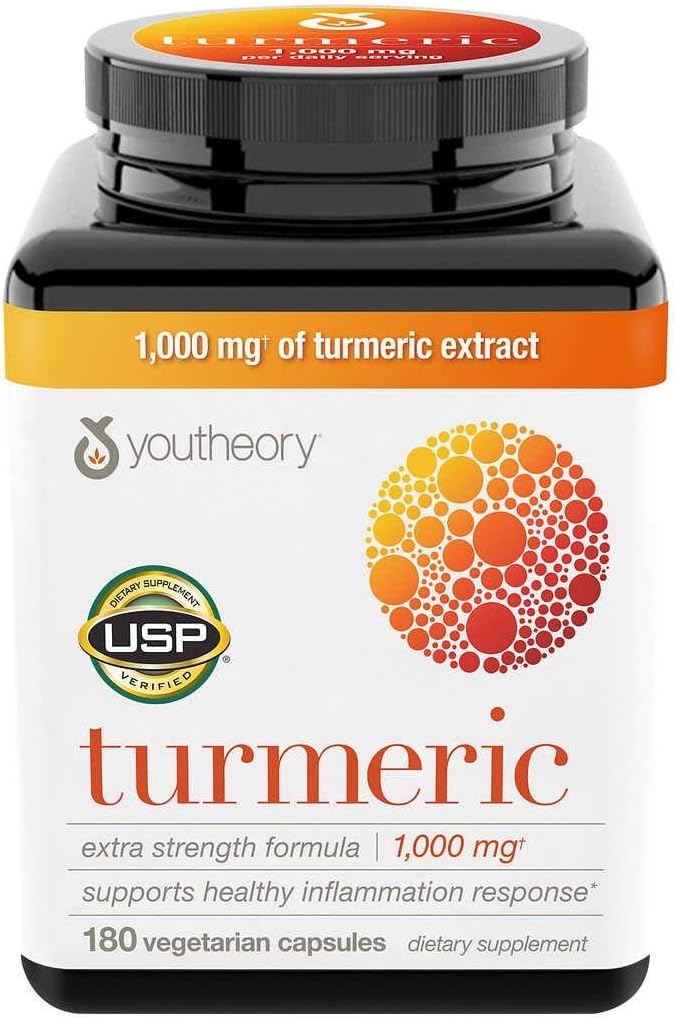 Youtheory gurkemeie ekstra styrke 1000mg (180 greve) (3 pakke)