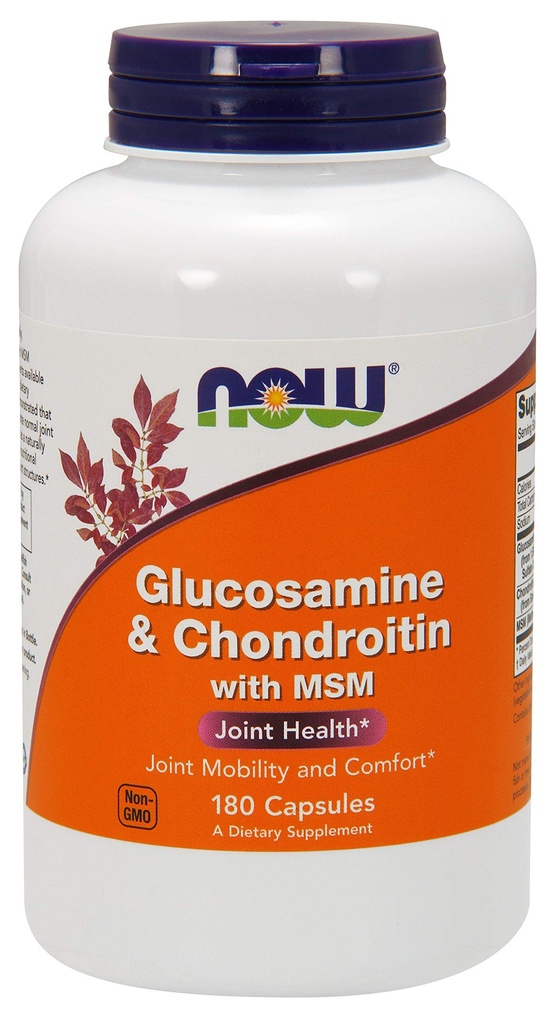 Glukosamin & Chondroitin med MSM - 180 Veg Kapsler