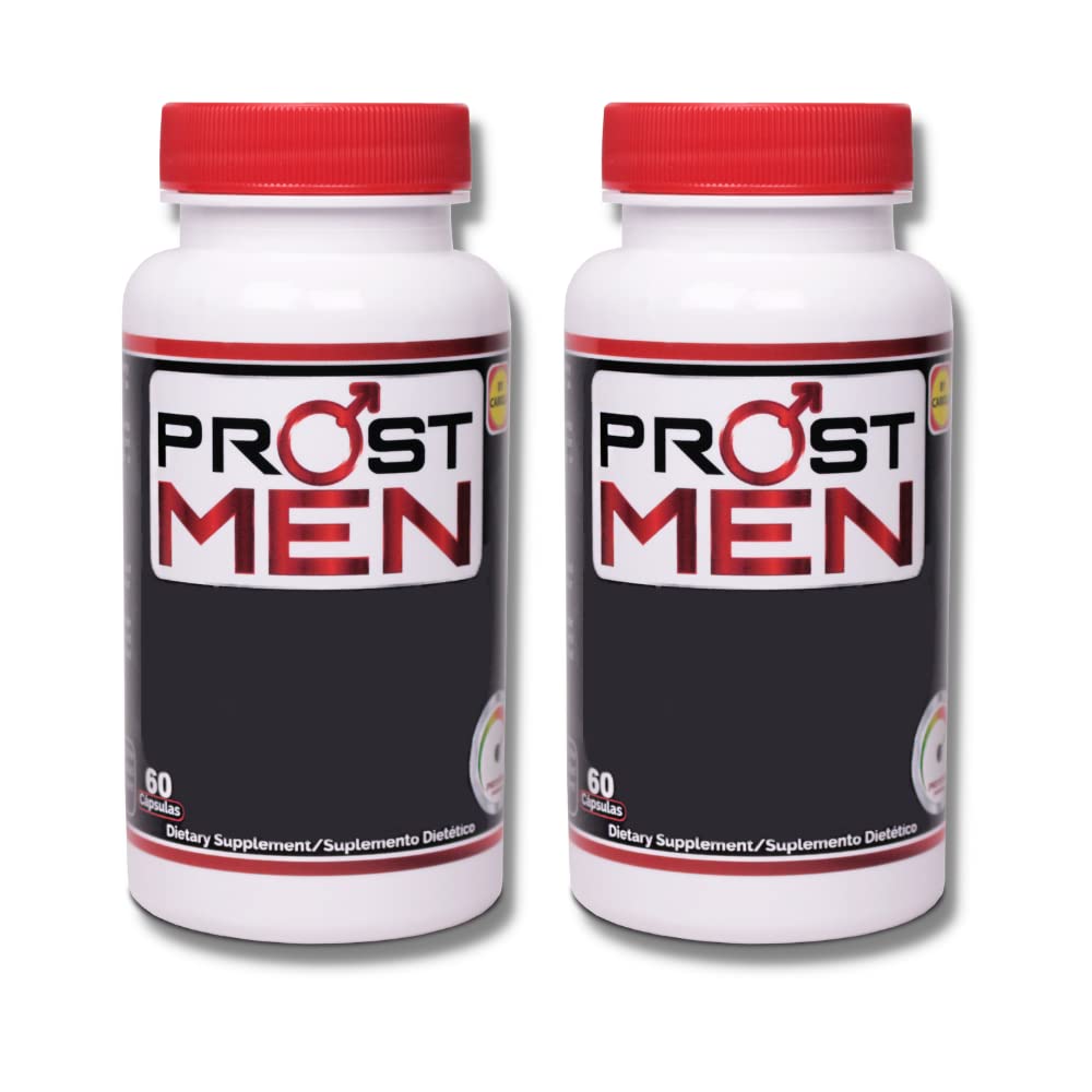 Prostata Supplement Capsules - Prostata Support - Urinfrekvens - Kvalitetssøvn - Energi og vitalitet - Sag Palmetto - Sting Nettle - Pakke med 2-120 Caps