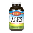 Carlson - ACES, vitaminer A, C, E + Selenium, Cellular Health & Immune Support, Antioksidant, 300 Softgels