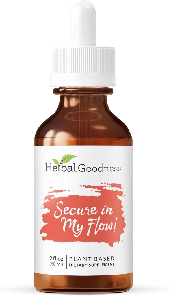 Herbal Goodness sikkert i min flyt | Menstruasjonsstøtte kosttilskudd | Slow Flow Menstruasjonstilskudd, Mood Support, Hormon Helse, Hjelp Avslappende, Metabolsk støtte 2oz