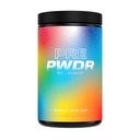 PWDRS Pre-Workout pulver, alle naturlige pre trening for energi, pumpe, utholdenhet og styrke, med koffein (Rainbow Snowcone)