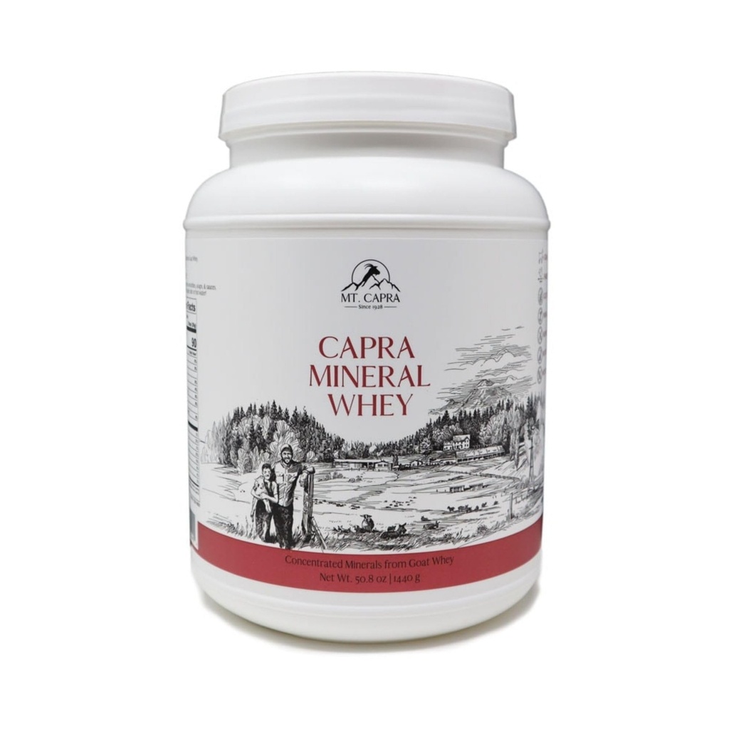 Mt. Capra Mineral Whey | En hel mat, Bio-Tilgjengelig Mineral/Electrolyt pulver Supplement fra Goat Melk Whey, rik på Kalium, Alkalisering | 56 Serveringer - 50.8 oz