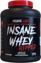 Insane Labz Insane Whey Rippet, Lean Muscle Building Protein med L-karnitin og CLA oljepulver, 5lbs 60 Serverer, Vanilla