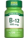 Naturens sannhet B12 Vitamin | 500 mikrogram | 120 tabletter | Vegansk, ikke-GMO & Glutenfri Supplement