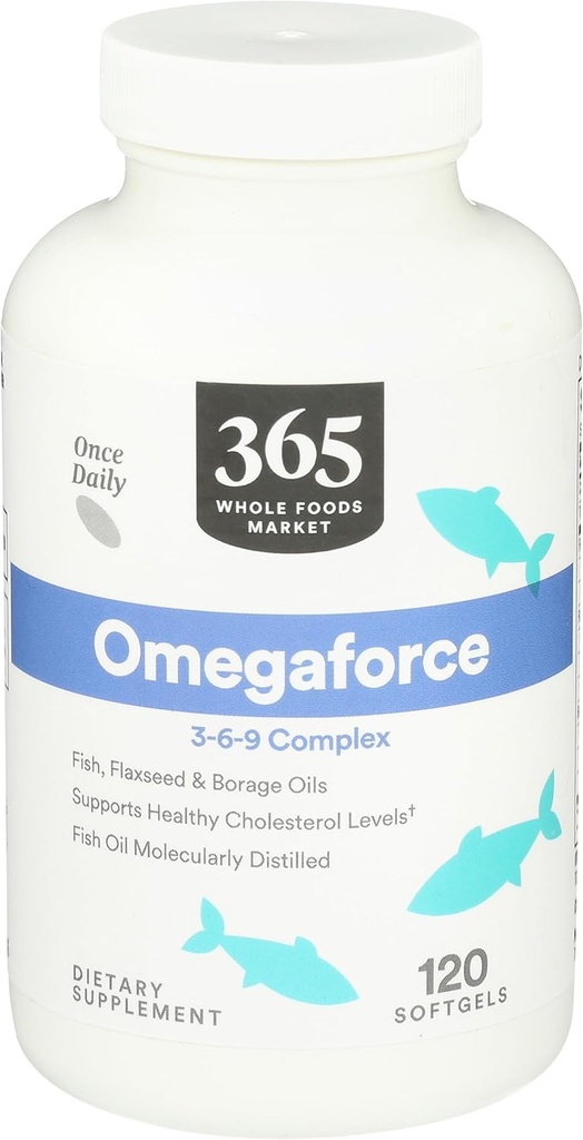 365 av hele matmarkedet, Omegaforce 3 6 9 kompleks, 120 Softgels