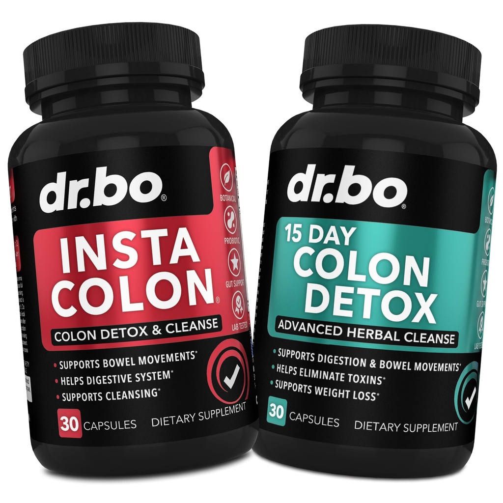Colon Cleanser Detox Supplement Kapsler - 15 dagers Colon Cleanse piller & Probiotic Herbal Cleansing - Daglig naturlig Bowel Bevegelse Kosttilskudd for intestinal Mage Bloating Digestive Gut Support