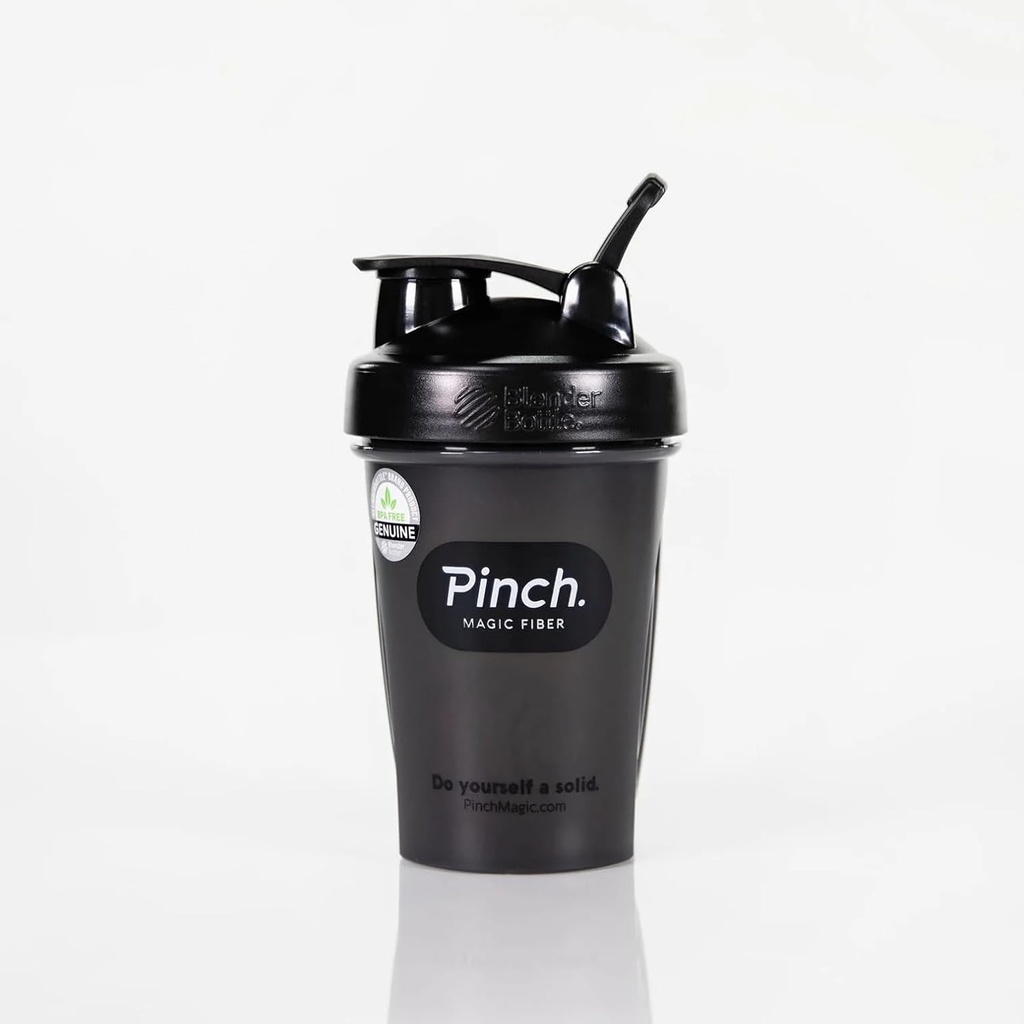 Pinch Magic Shaker Flaske ® BPA Gratis Shaker Flaske for glatt blanding ® Uanstrengt blanding for fiber Supplement pulver, proteinshake, og mer | Oppvaskmaskin trygt, reisevennlig, lett å rengjøre ® 20 oz