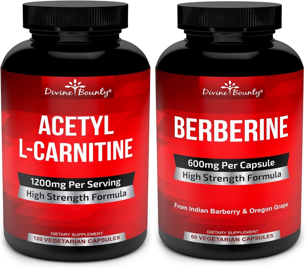Divine Bounty Acetyl L-karnitin & Berberine Complex Bundle
