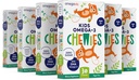 Omega 3 Gummier - Ultra-høy DHA Chewable Gel Gummy - for barn støtter hjerne og øye helse - sukker-fri naturlig frukt flavor - barn Omega 3 Fish Oil Gummies (6 pakke)