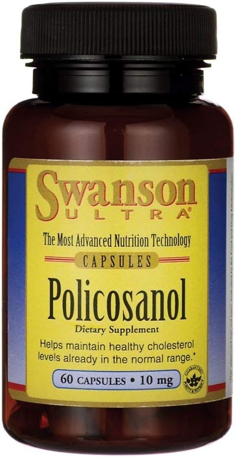 Swanson Policosanol 10 Milligrams 60 kapsler