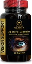 Vision Support Natural Formula - Advanced Vision Formula med Lutein - Visjon Support med Beta-Caroten & Zinc - Immunstøtte - 1 flaske 60 Kapsler