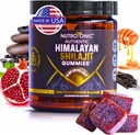 NutroTonic® Organic Himalaya Shilajit Gummies – Pomegranate & Vanilla Flavored – Shilajit for menn og kvinner - Wild Crafted Manuka Honning MGO +263 – Laget i USA – 30 Sunn Gummies
