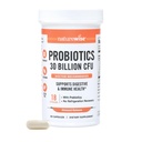 NatureWise Max Probiotika for kvinner og menn - 30 milliarder CFU 18 Strains med prebiotika - For Gut & Digestive Helse - Forsinket-Super Capsules, Glutenfri - 60 Kapsler[2-måneders Supply]