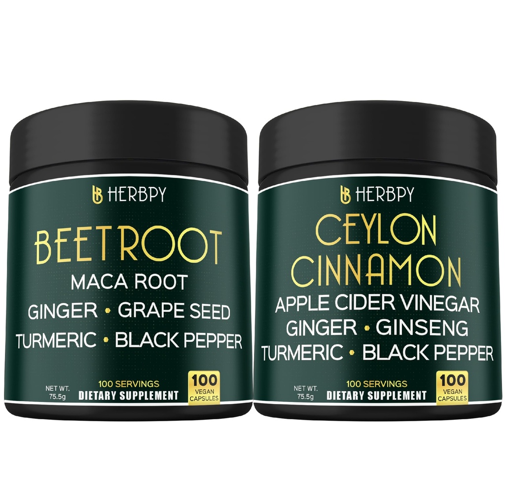 Bundle 6in1 Beet Root Capsules & 6in1 Premium Ceylon kaneltilskudd