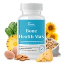 DR VITAMIN SOLUTIONS Bone Health Max - Avansert kalsium og magnesium Supplement med vitamin D3, Bromelain & Ipriflavon - 60 tabletter for sterkere bein og felles støtte