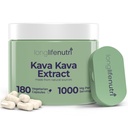 Kava Kava Ekstrakt Kosttilskudd 1000mg Naturlige urter | Høye nivåer av Piper Methysticum og Kavalactones 180 Vegetariske kapsler