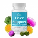 Liver Cleanse Detox og Reparasjon - Melk Thistle Supplement med klorofyll, Digestive Enzymer, Artichoke & Dandelion for naturlig Gallbladder støtte, 30 Vegankapsler