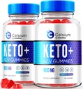 NutraRize (pakke med 2 celsium keto+ACV Gummies, Avansert formel 1000MG Apple Cider Vinegar, All-Natural Keto Offisiell, Celsium Dietary Supplement, Anmeldelser (120 Gummies)