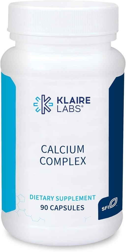 Klaire Labs Kalsiumkompleks - sertifisert BSE-fri kalsiummetylhydroksyapatit og Citrate med fosfor (90 kapsler)