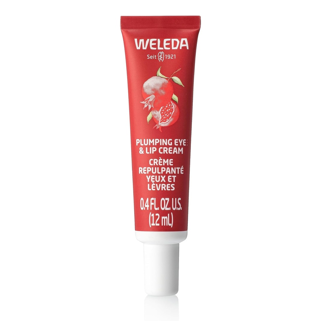 Weleda Plumping Øye & Lip Cream med peptider fra Maca Root og Pomegranate
