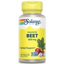 SOLARAY Fermented Beet Root Extract fra organiske beter - Beet Root Capsules Tradisjonelt brukt for energi, utholdenhet, blodflyt, hjertehelsestøtte - Vegan, ikke-GMO, 60-dagers garanti, 100 Vegkapsler