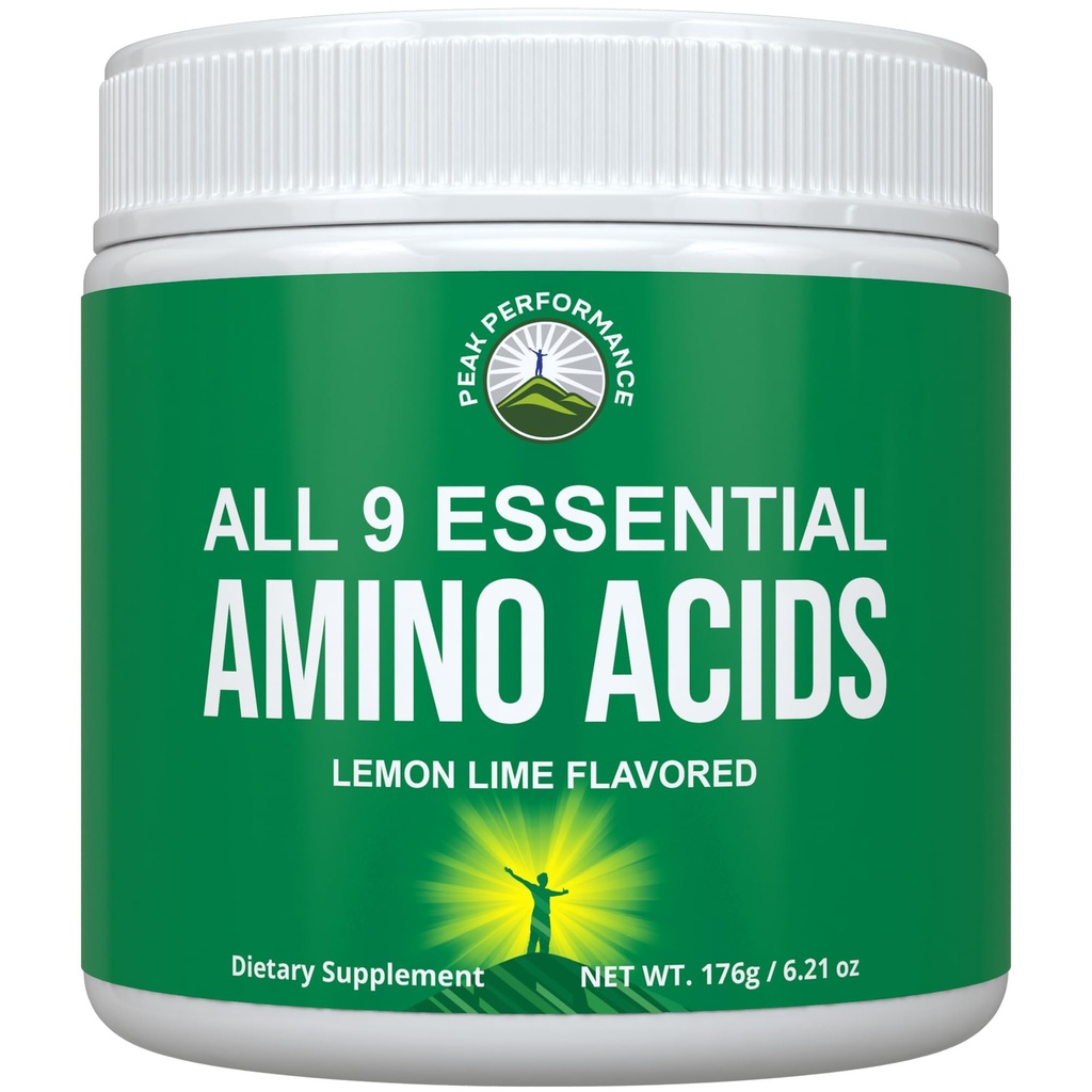 Alle 9 essensielle aminosyrer pulver med 26 kliniske studier. EAAS 32X Effektiv vs BCAA / BCAAS Branched Chain Aminos. Pre eller Post Workout EAA Supplement for energi og muskelvekst. Lemon Lime