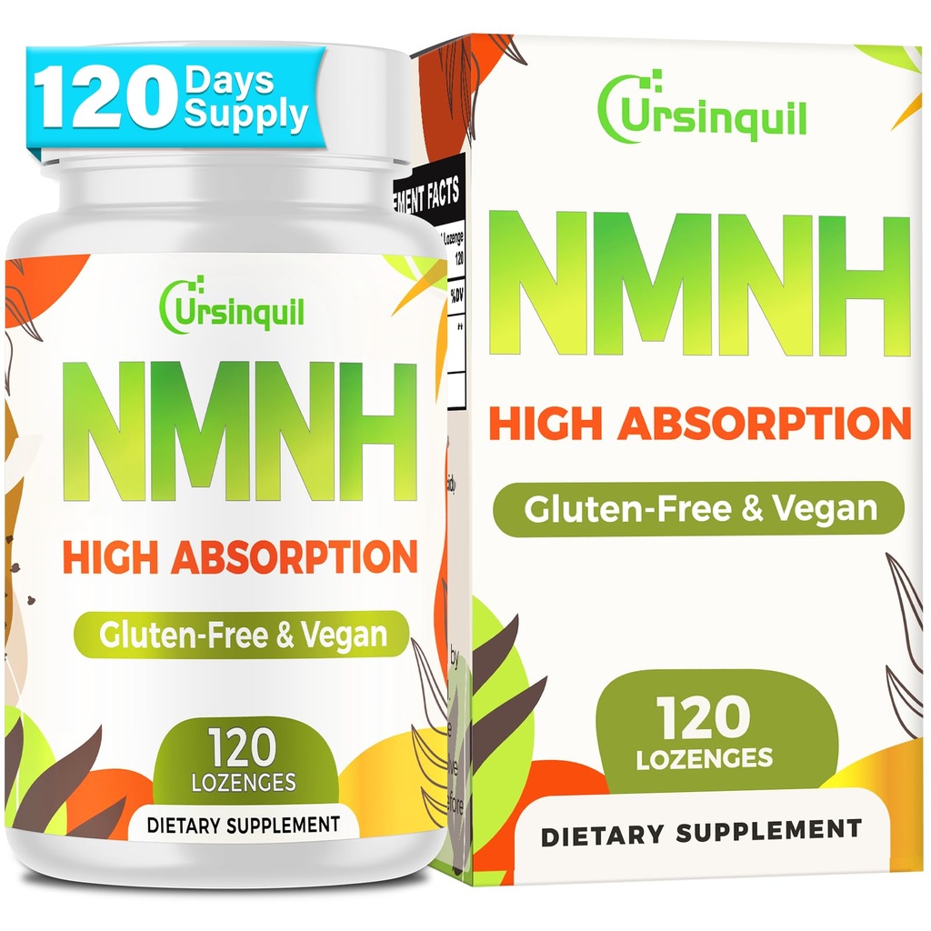 Sublingual NMNH 500mg (Dihydronotinamid Mononukleotid) (120 Serveringer, NMNH 500mg per servering) NAD Supplement til å øke NAD nivåer som vi alder, for anti-aldring, energi, immunitet, fokus - 120 Teller