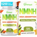 Sublingual NMNH 500mg (Dihydronotinamid Mononukleotid) (120 Serveringer, NMNH 500mg per servering) NAD Supplement til å øke NAD nivåer som vi alder, for anti-aldring, energi, immunitet, fokus - 120 Teller