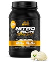 MuscleTech Whey Protein Powder (Vanilla Creme, 2LB) - Nitro-Tech Whey Protein Isolate Smoothie Mix for Lean Muscle & Recovery - 24g Whey Gold for kvinner og menn - Emballasje May Vary