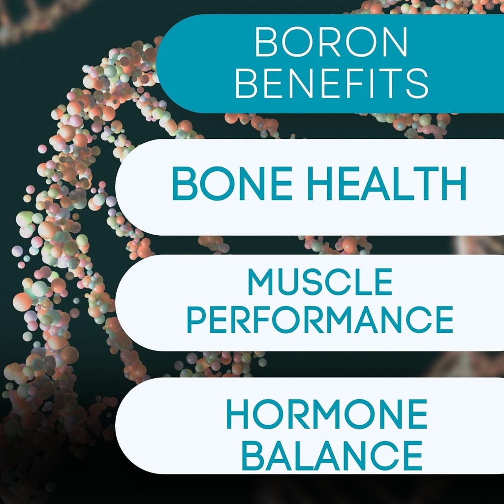 Bor Mineral Supplement - 30 mg | 60 teller | Trace Minerals kroppen din trenger å opprettholde optimal helse og velvære.