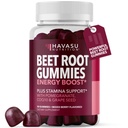 Beet Root Gummies med COQ10 & Pomegranat - Nitric Oxid Supplement for menn og kvinner - Beetroot for utholdenhet, ytelse, gjenoppretting - Vegan, ikke-GMO, Glutenfri - Blandet Berry Flavor, 30 greve