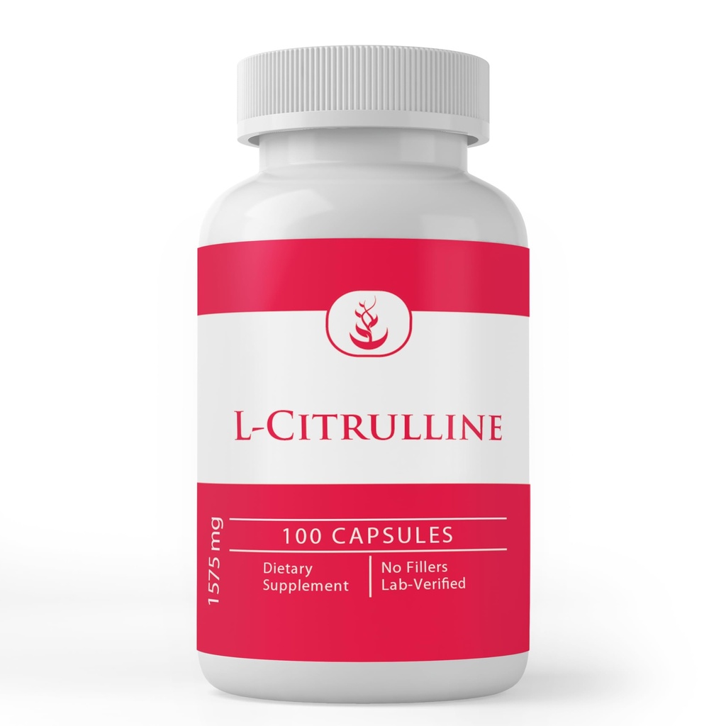 Rene opprinnelige ingredienser L-citrullin, (100 kapsler) Alltid ren, Ingen tilsetningsmidler eller fyllstoffer, Lab Verifisert