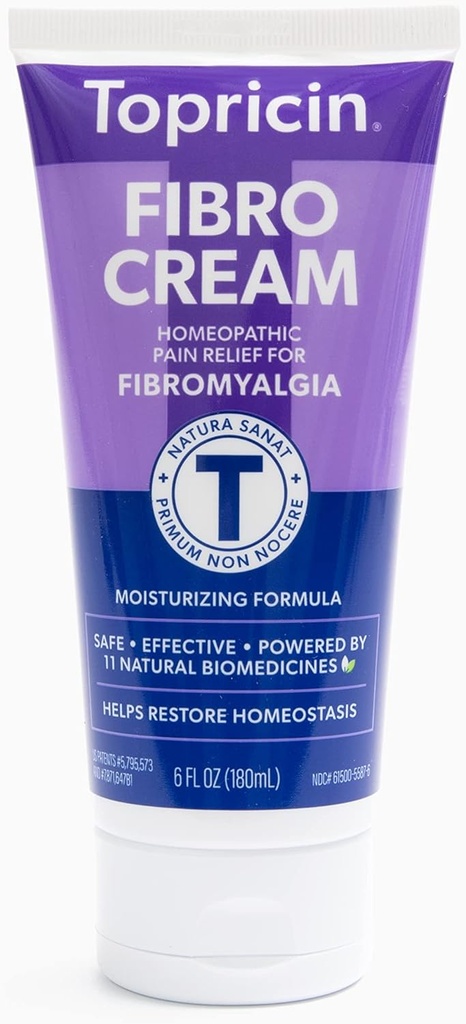 Topricin FIBRO Pain Relief Cream (6 oz) – Rask relief For Fibromyalgi med patentert formel - reduserer varighet og intensitet av Fibromyalgi episoder, forbedrer søvn og gjenoppretter energi