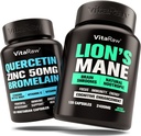 Organisk Quercetin med Bromelain + Lions Mane Mushroom Kapsler