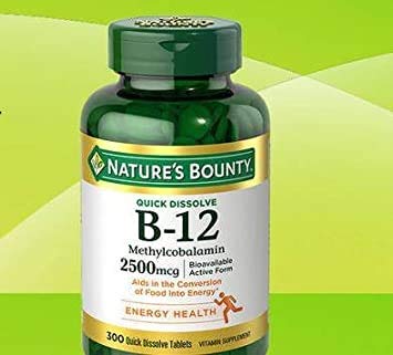 Naturens Bounty B-12 2500mcg, 300 faner