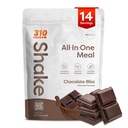 310 Ernæring All-In-One-måltid Replacement Shake Powder - Plant-basert protein Smoothie Blande w/High Fiber, Probiotika og Adaptogens - Lavkarbohydrat, Vegansk, Keto & Paleo Vennlig - Sjokolade Bliss - 14 Srv