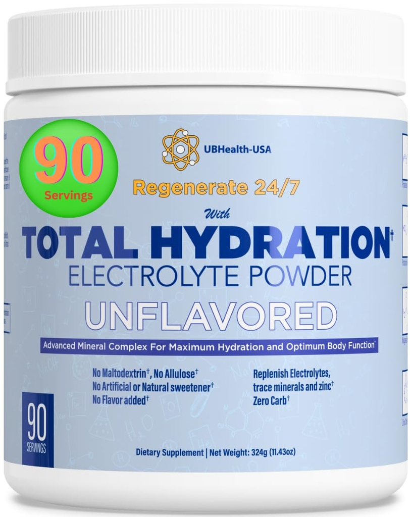Total Hydration Electrolyte Replacement Mix (90 Services, Uslavored)