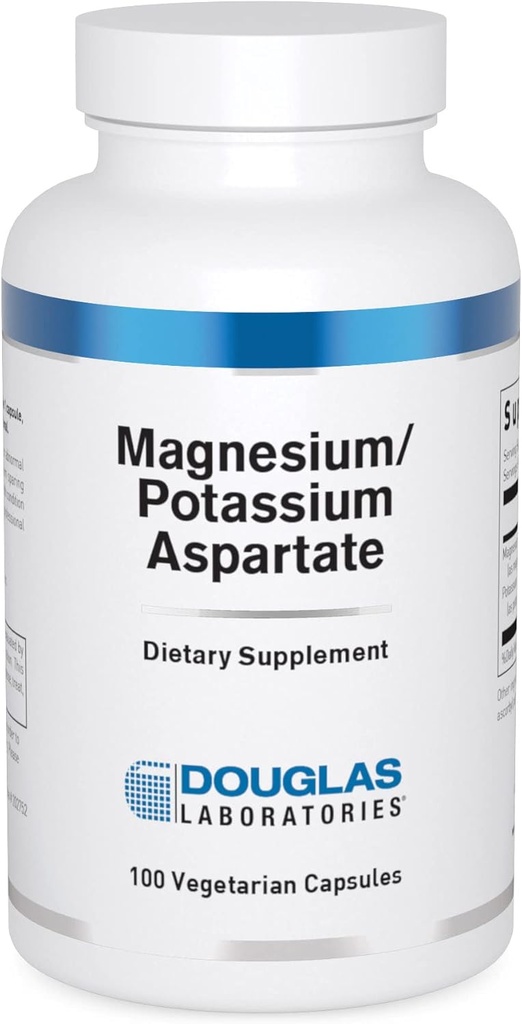 Douglas Laboratories Magnesium/Potasium Aspartate | støtter kardiovaskulær helse og skjeletal muskel kontraktilitet | 100 kapsler