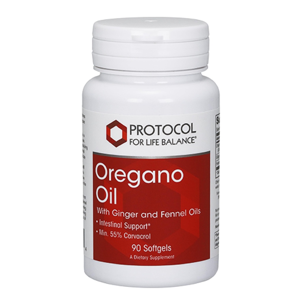 PROTOCOL FOR LIFE BALANCE Oregano Oregano Olje 0.2 ml - for intestinal støtte - Minimum 55% Carvatrol - med Ginger & Fennel Olje - myk gratis & egg gratis - 90 Softgels