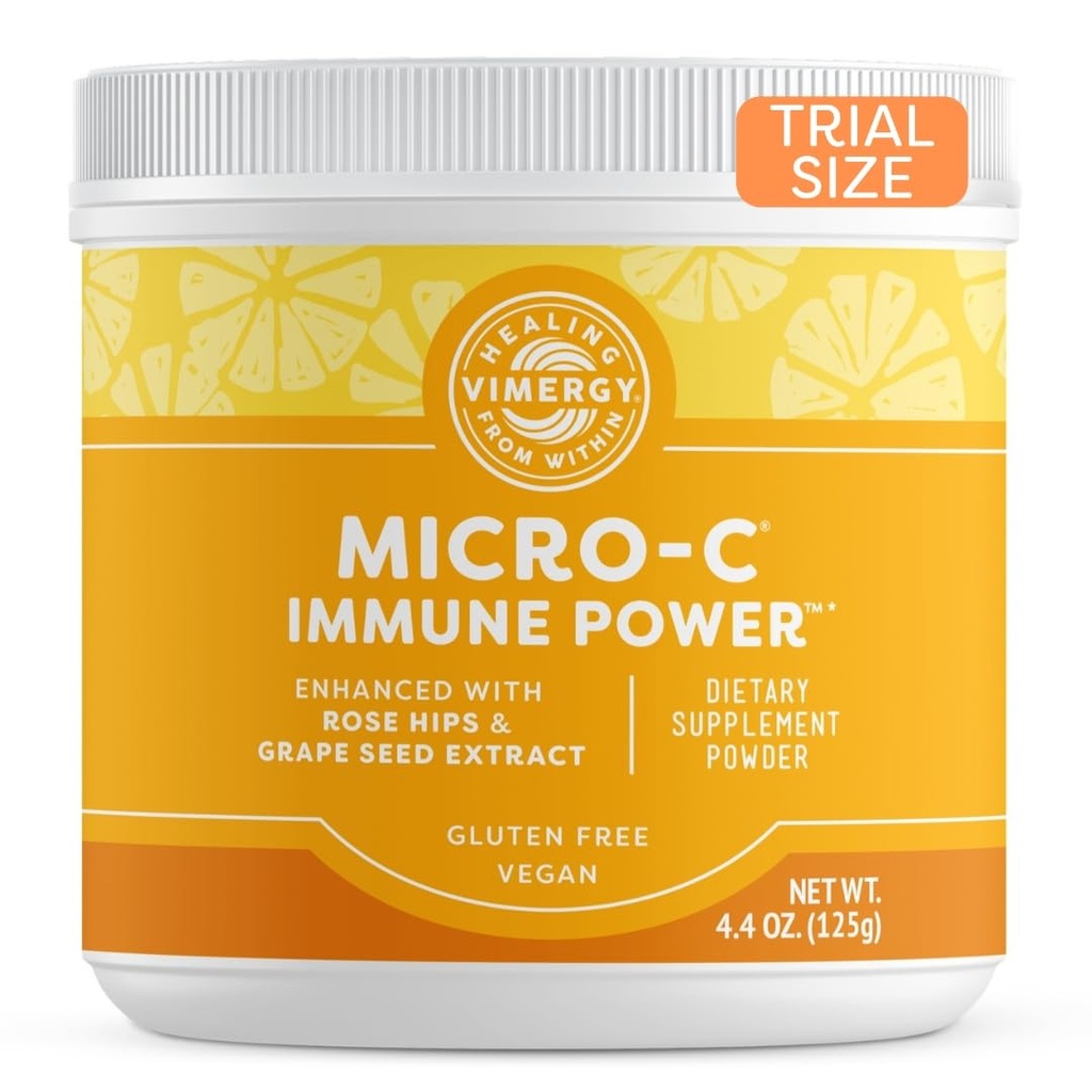 Vimergy Micro-C Immune Power TM *- 125g - Gentle Form – Antioksidant Phytonutrienter – Immun & Nerve Support – Fordeler Bein & Cartilage – Glutenfri – Kosher – Vegan