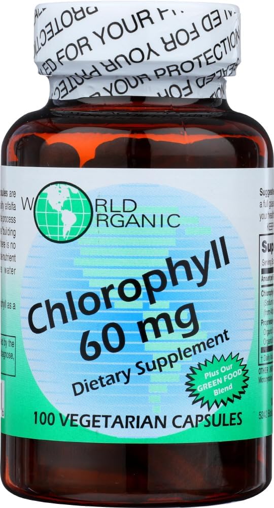 World Organic Klorofyll 60MG, 100 CP
