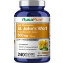 NusaPure St. John's Wort 20:1 Ekstrakt, 300 mg tilsvarende 6.000 mg 240 Veggie kapsler (vegetarian, ikke-GMO) Bioperin