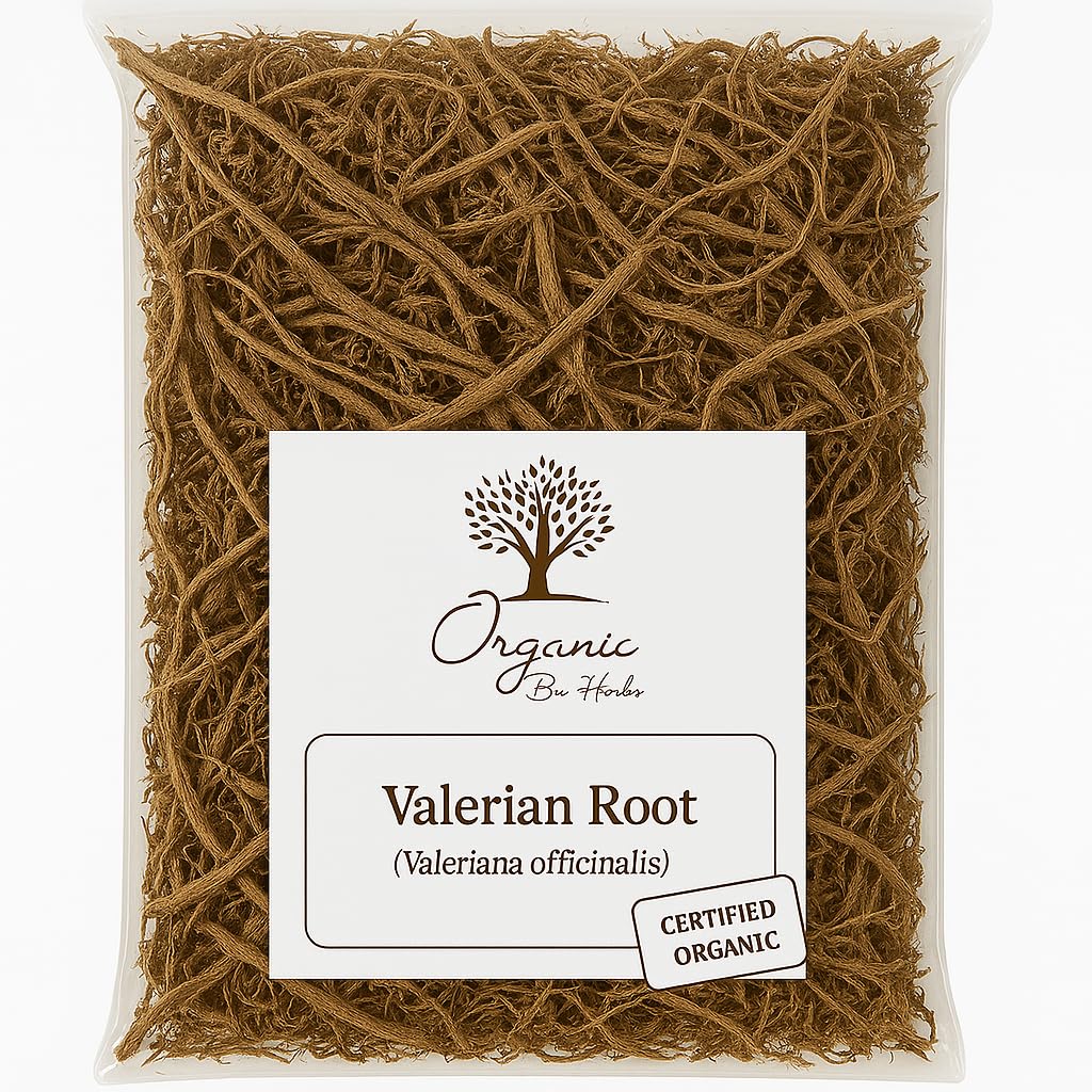 Økologisk tørket Valerian Rot 2 oz – Valeriana Officinalis – Naturlig Herbal Supplement – Ikke-GMO, Vegan, Kosher, Ingen Fyllere, Koffeinfri