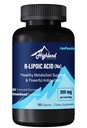 R Lipoic Acid (Na) 300mg per servering, 120 kapsler, opp til 5X forbedret absorpsjon, utmerket ernæringstilskudd for sunn metabolisme støtte og antioksidanter-1 flaske