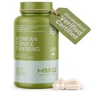 koreansk rød Panax Ginseng 2000mg 120 Vegan Capsules Super Styrke Ekstract NSF sertifiserte kosttilskudd, høy ginsenosider støtter energi, utholdenhet, ytelse og klarhet